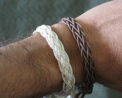 粗线编织手链的制作方法