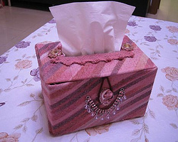 制作简单漂亮的纸巾盒手工制作教程