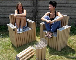 回收卫生纸筒diy的创意设计 手工制作沙发