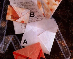 不规则信纸折纸的花式折法 折纸信封