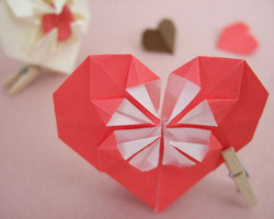 心形戒指折纸、立体心形书签折纸—几款漂亮的心形折纸方法