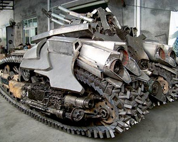 史上最牛大型旧物利用DIY创意作品 拉风的坦克