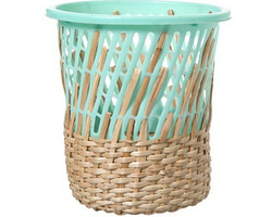 塑料与竹编结合的创意垃圾桶产品设计
