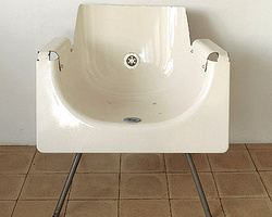 旧物利用浴缸改造创意个性椅子