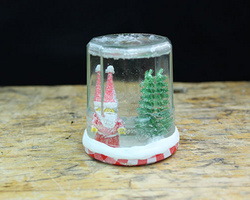 DIY罐头瓶手工制作可爱圣诞老人、圣诞树装饰摆设