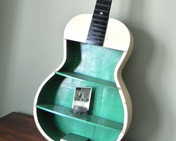创意DIY木吉他造型置物格 伴着音乐踏上旅程吧
