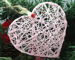 浪漫甜蜜的心形装饰品纯手工创意制作方法图解