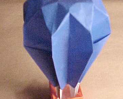 热气球的折法 手工折纸热气球DIY图解