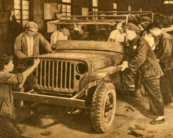天津汽车制配厂老照片 新中国制造的第一辆汽车