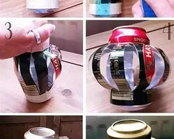 用易拉罐DIY中秋节灯笼的制作方法图解