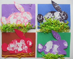 儿童小制作 简单可爱的小兔子卡片做法图解教程