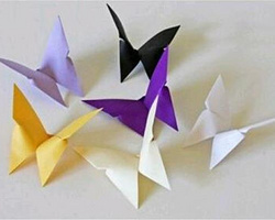 简单蝴蝶折纸教程 蝴蝶的折法全过程图解