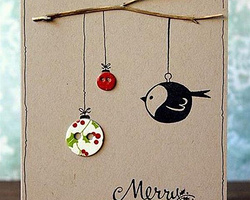 简单漂亮的圣诞节贺卡图片及一款圣诞礼物立体卡片制作方法