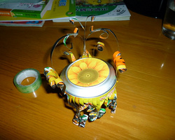 易拉罐做的装饰工艺品 易拉罐制作小椅子图解