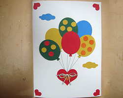 教你用彩色卡片制作儿童创意手工DIY贺卡的详细图解