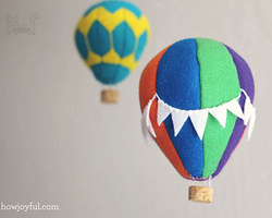漂亮的手工DIY毛毡布热气球装饰的详细制作教程