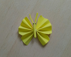 用彩色海绵纸制作的幼儿手工DIY漂亮的蝴蝶