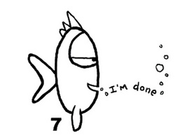 幼儿园有趣的简笔画 教你画美丽漂亮的热带鱼