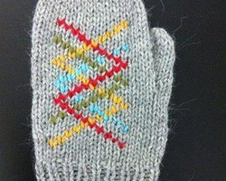 手工编织织手套教程 冬季无指毛线手套的织法图解