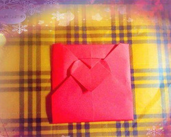折纸大全简单又漂亮的爱心信封折纸教程