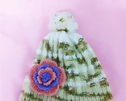 钩针编织帽子配件花朵 毛线简单花朵钩法图解