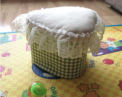 奶粉桶做凳子 奶粉罐巧利用变身可爱实用的宝宝小凳子