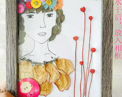 漂亮的花艺DIY 教你制作创意十足的花瓣装饰画