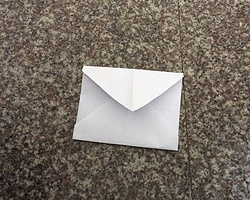 简单的手工DIY小信封折叠过程图 儿童学折纸