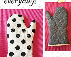 实用布艺DIY 简单漂亮的烘焙隔热手套制作步骤