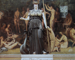 国外古典雕塑作品-西方近代雕塑 皮埃尔.查尔斯.西马尔密涅瓦女神