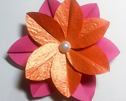 手工折纸纸花 最简单六瓣纸花折纸方法
