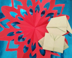 DIY萌萌圣诞老人折纸方法图解教程