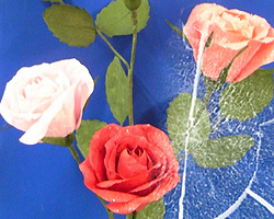 自制纸艺玫瑰花简单折纸方法