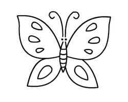 手绘蝴蝶的画法图解 儿童动物简笔画绘画步骤