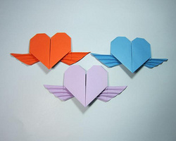 折纸大全简单又漂亮 爱心简单折纸步骤