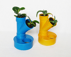 教你用装修剩下的PVC管制作简单有趣的创意小花盆盆栽