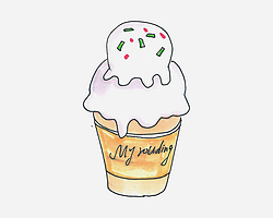 宝宝学画冰淇淋的教程:简单易学的儿童简笔画冰淇淋画画法