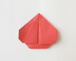 最简单的折纸方法 小红桃一步一步折纸教程
