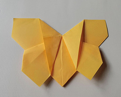 小孩简单的手工折纸 小蝴蝶的折法方法与步骤图解
