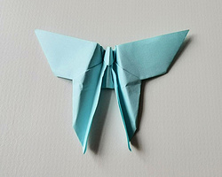 幼儿园最简单的手工折纸方法 小蝴蝶的折法图解
