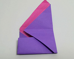 宝宝易学的手工折纸方法 小信封折法步骤