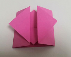 幼儿简单的手工折纸 小信封的折法与步骤图解