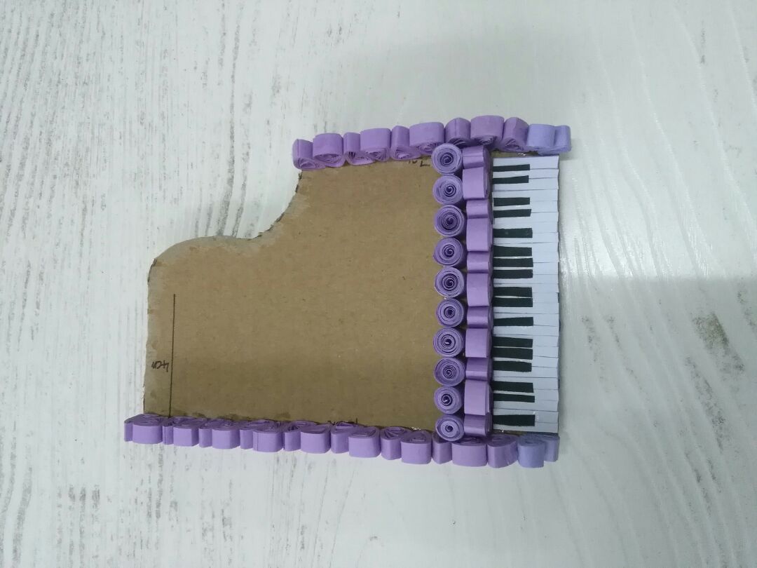 教你用衍纸制作超级漂亮的小钢琴 创意DIY纸艺（幼儿手工折纸花朵简单好看） - 有点网 - 好手艺