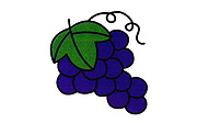 简单的儿童水果系列简笔画之葡萄简笔画的画法