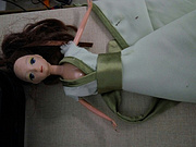 芭比娃娃短袖连衣裙旗袍娃衣的做法详细步骤图解