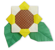 折纸鲜花图片教程 向日葵的折纸方法步骤图解 
