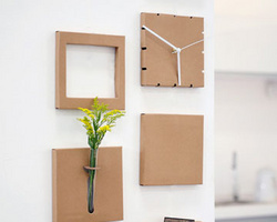 10个创意废纸盒纸板DIY变精美家饰