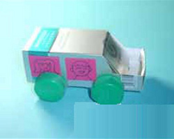 幼儿手工制作 简单纸壳小汽车的做法图解