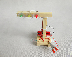 手工DIY红绿灯儿童模型小制作 小学生科学模型制作