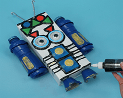 环保材料手工制作 回收机器人科技小制作教程